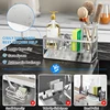 Sink Caddy Sponge Holder Sink Basket Brush Holder Dish Cloth Hanger Soap Rack Sink Stopper Holder Sponge for Kitchen 2