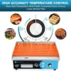 Electric 22”, 3000W Electric Flat Top Grill, Stainless Steel Countertop Electric Griddle Nonstick with 122~572℉Adjustable Temper 4