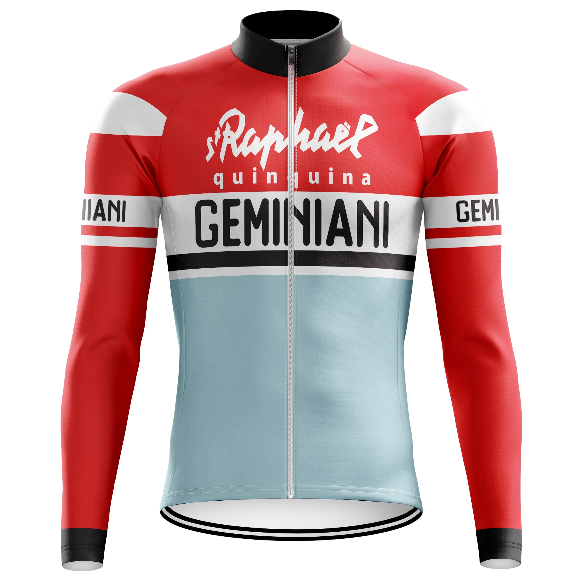 thumbnail image 1 of Jersey de ciclismo retro de manga larga para hombre, de varios estilos, de polar de invierno, para montar en bicicleta, París, Roubaix, Brooklyn, Ford, Faema, Molteni, 1 of 4