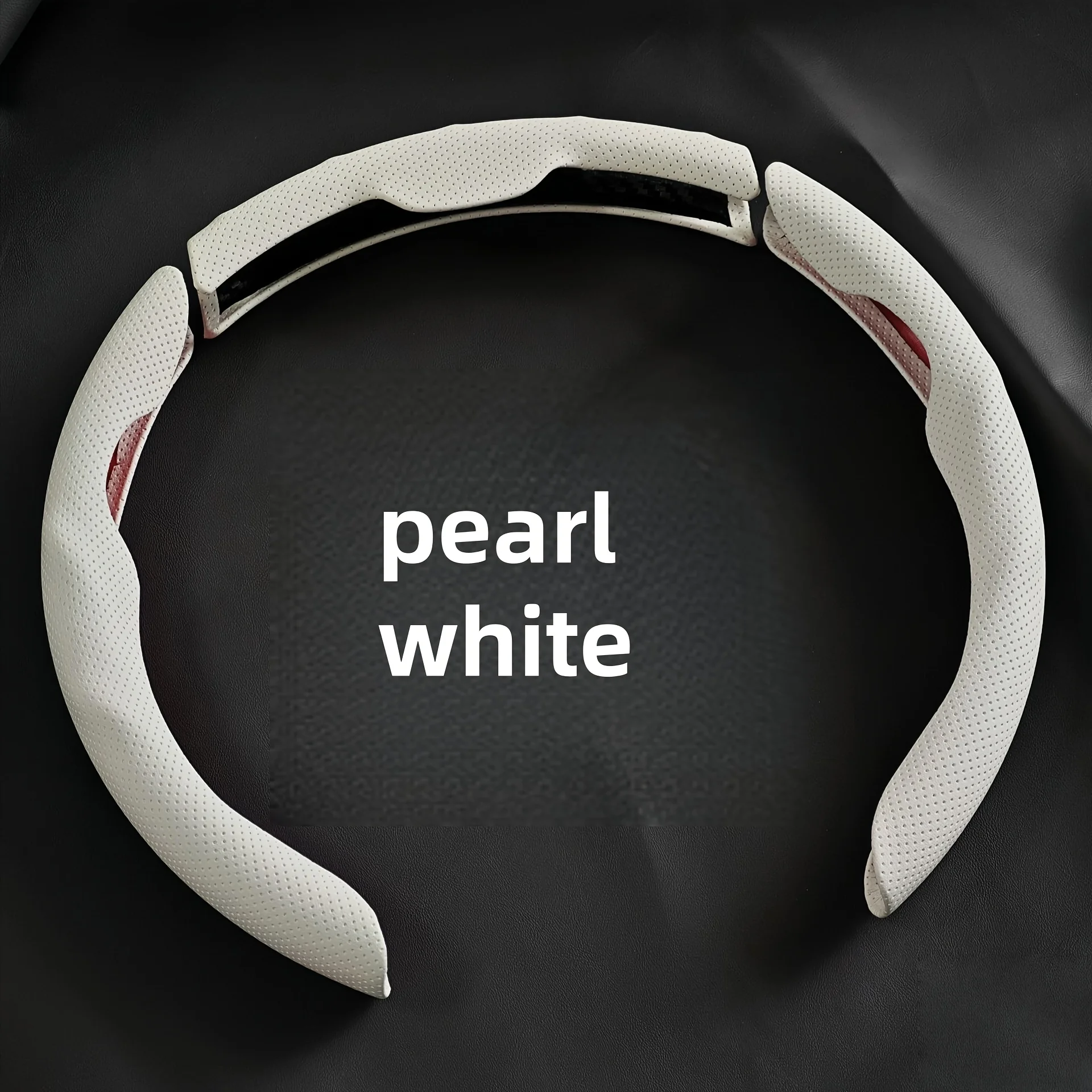 Universal Car PU Nappa Leather Steering Wheel Cover for Men and Women, All-Season, Anti-Slip, Sweat-Absorbent, Wear-Resistant