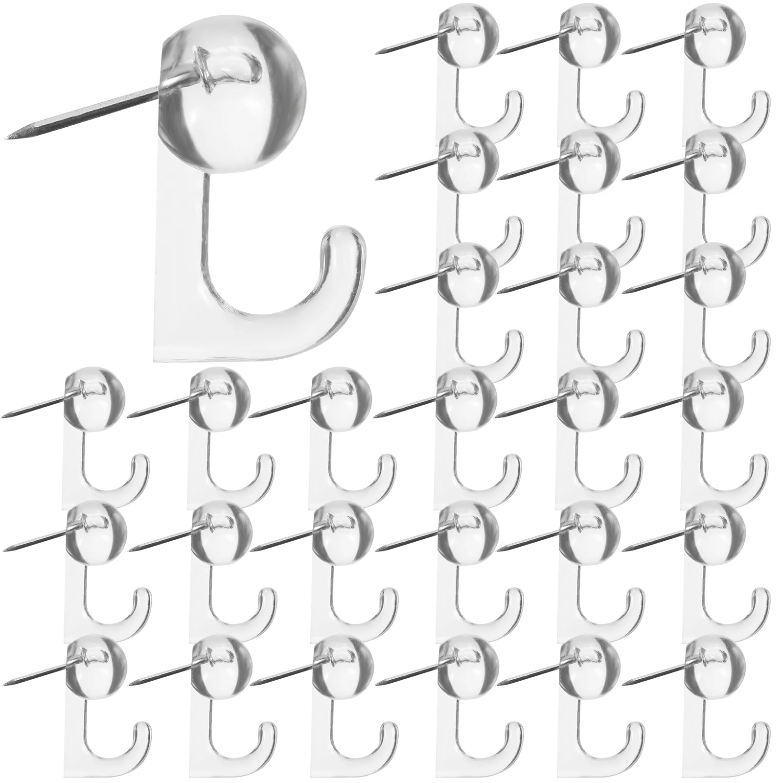 

Push Pin Hooks Plastic Heads Thumbtack Hooks Decorative Thumb Tacks Hook Back Push Pins Hooks For Cork Board Bulletin Board