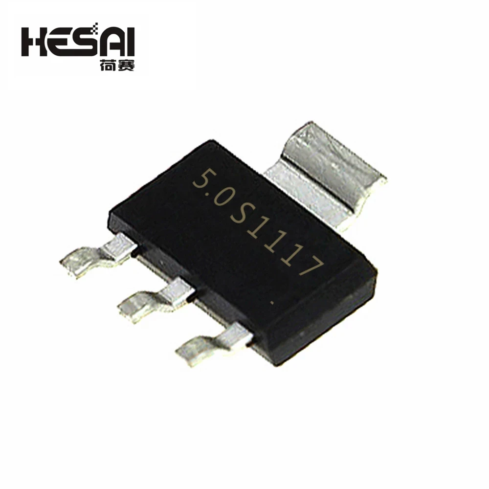 10Pcs 원래 AMS1117-5.0 AMS1117-5.0V , AMS1117 1117 5V 1A SOT223 전압 레귤레이터