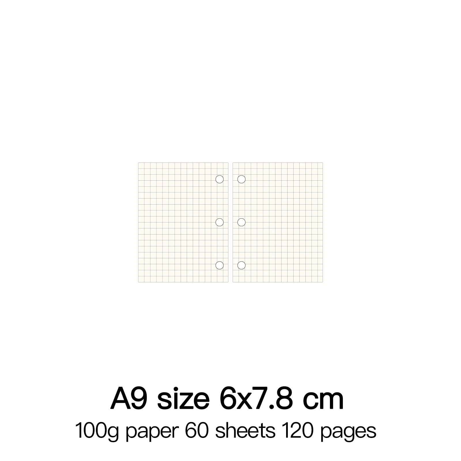 Premium Loose Leaf Spiral Notebook with High-Quality 100g Paper Inserts