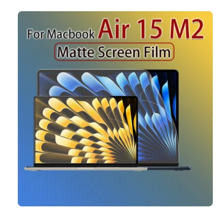 Protetor de Tela Matte para Macbook Air Filme de Tela Plástica Adesivo A2337 A2941 13.6 m2 A2681 Pro 13 14 16 Chip m1 A2338 2023 - Imagem 6