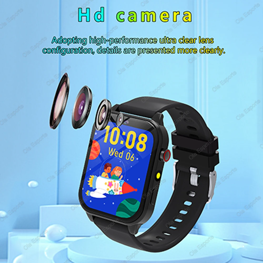 2026 New Kids Camera Smart Watch For Kids Games Sleep Monitor Flashlight Alarm Clock Boy Girl Gift Children Partner Smartwatch 3