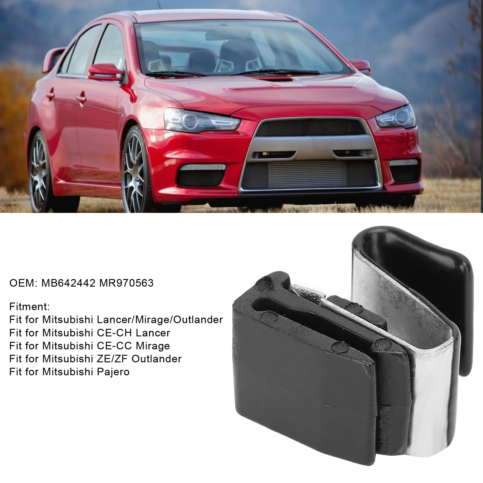 Car Fuel Lid Clip Fuel Spring Release Clip Lid Spring Release B642442 MR970563 for Mitsubishi Lancer/Mirage/Outlander