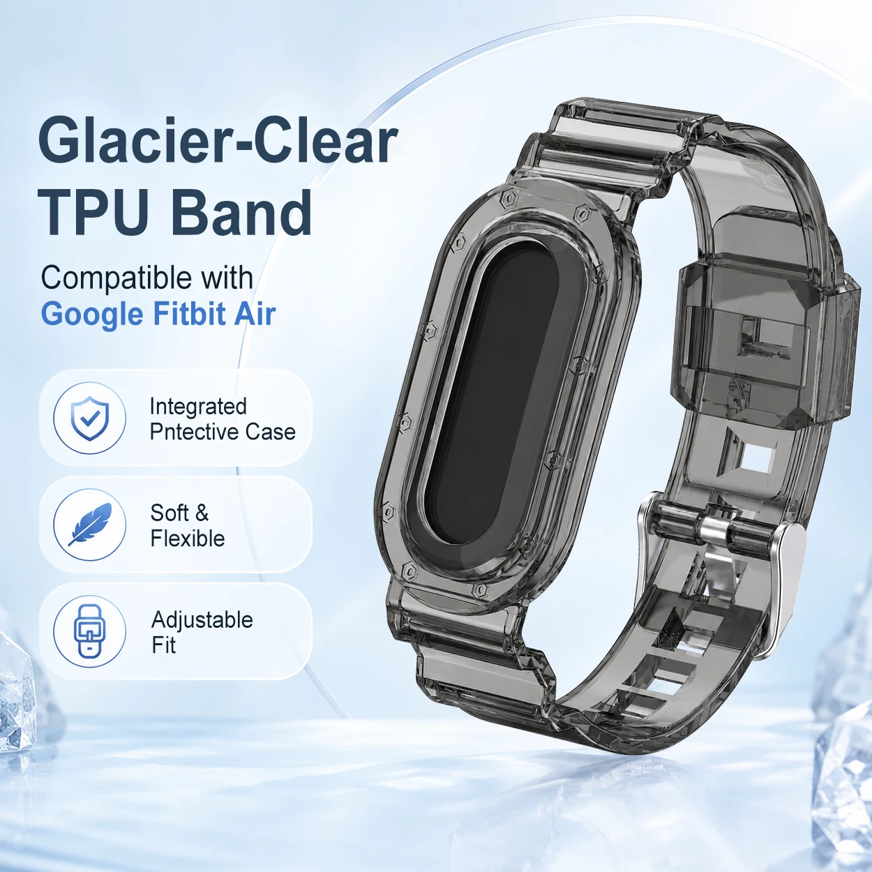 Glacier Silicone Sport Wristband Replacement Accessory