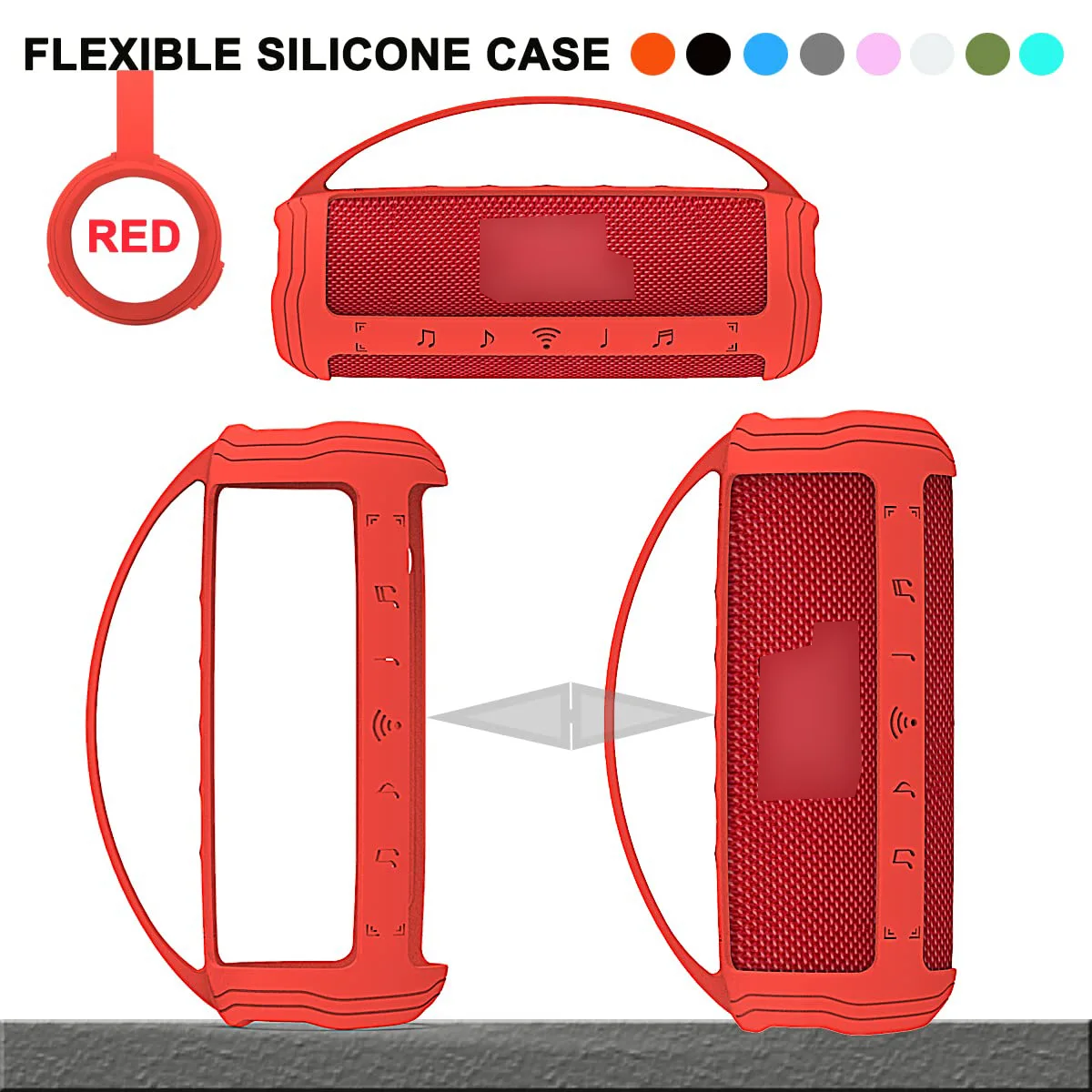 Silicone Protective Cover for Portable Bluetooth Speaker