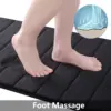 Memory Sponge Stripe Bathroom Non slip, Water Absorbent, Machine Washable Floor Mat 6