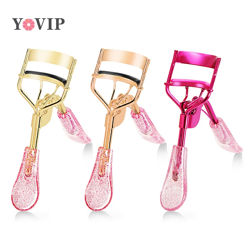 

Щипцы для завивки ресниц, зажим для ресниц, косметический инструмент для красоты, прочная углеродистая сталь с 2 силиконовыми стержнями, замок, подарок