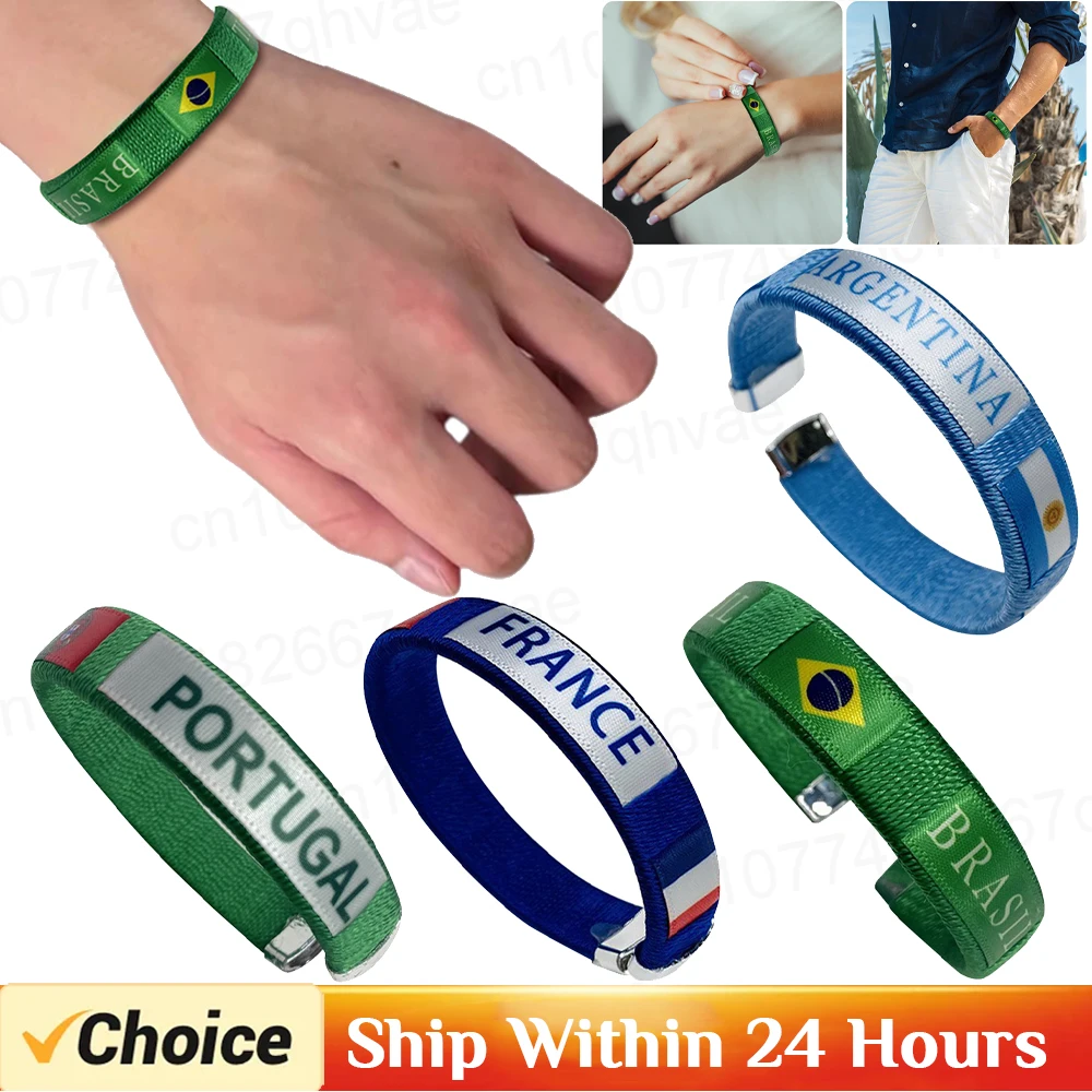 Country Flag Bracelet Diameter 65mm National Flags Bangle Country Flag Wristban…