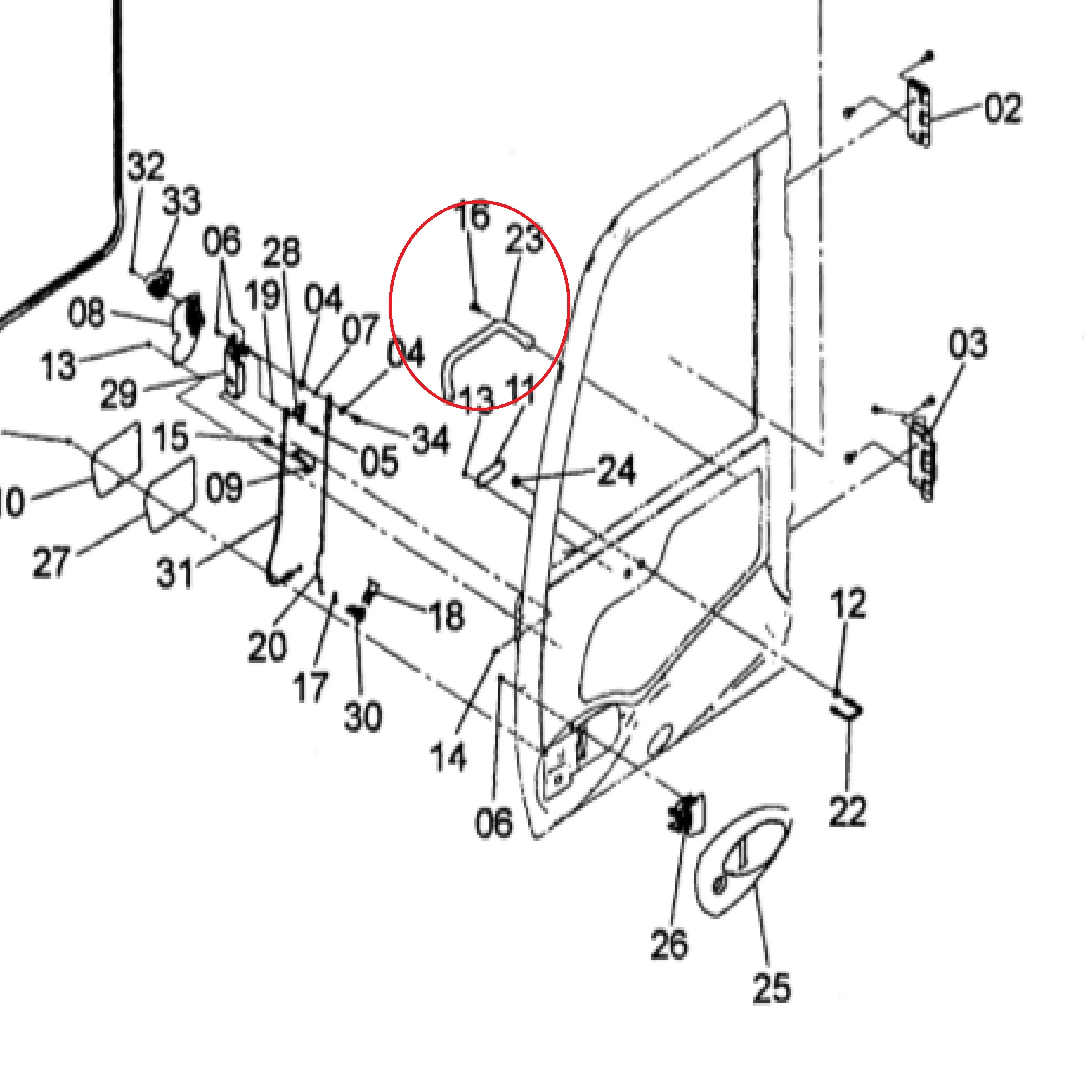 のり 4369646,4453670,4463960,4665498, CAB HAND RAIL Hitachi ZX60