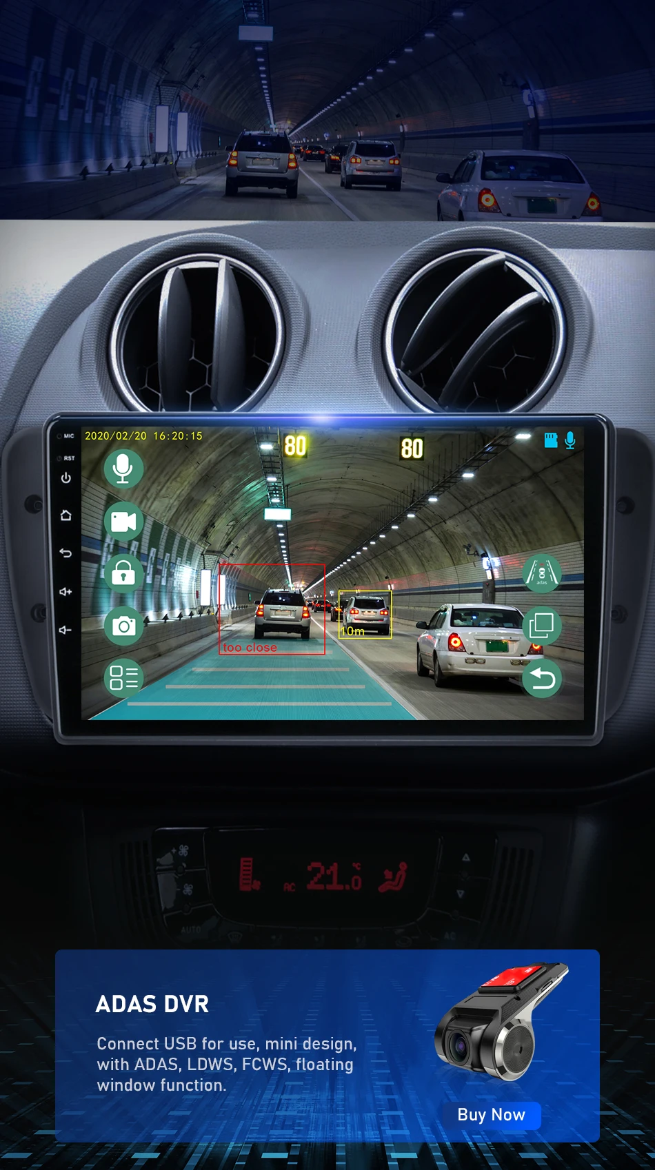 Srnubi Autoradio Für Seat Ibiza 6j 2009-2013 Drahtlose CarPlay Auto 2Din Multimedia Player GPS 4G Bluetooth 5,0 Kopf Einheit Stereo – Detail 16