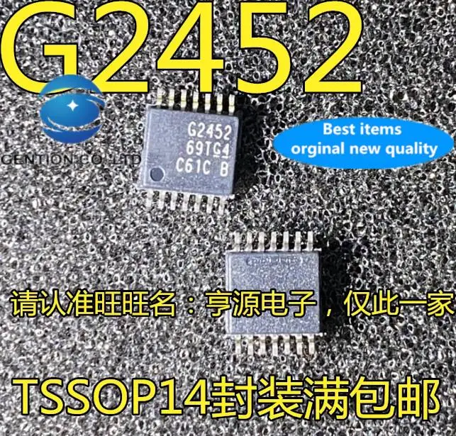

10 шт., 100% оригинальная новая модель телефона MSP430G2452IPW14R M430G2452 G2452, микроконтроллер низкой мощности, микроконтроллер, чип