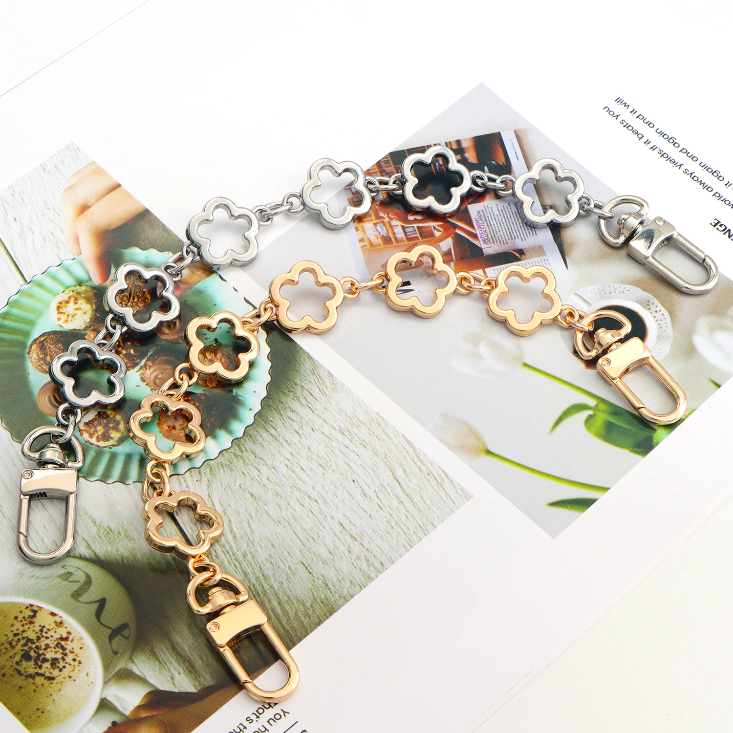 1PC Flower Bag Extender Chain Crossbody Bag Extender Chain for Women Handbag DIY Purse Making Charms