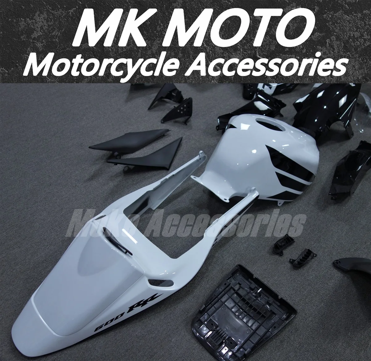 Motorcycle Fairings Kit Fit For Cbr600rr 2003-2004 Bodywork Set 03-04 High Quality ABS Injection New White/Black