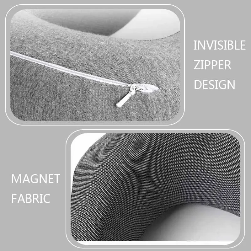 Memory Foam Travel Pillow with Breathable Cover and Sleep Accessories