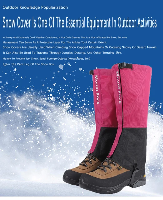 Gators For Snow Boots Waterproof Snow Gaiters – Lightweight
