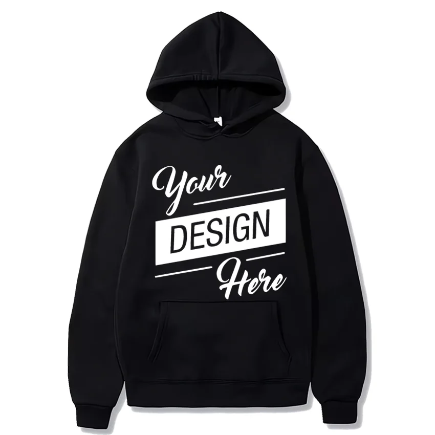Your design here Pullover Men Women ' s hoodie vintage FASHION Fleece Hooded Sweatshirt with print Unisex Long sleeve streetwear