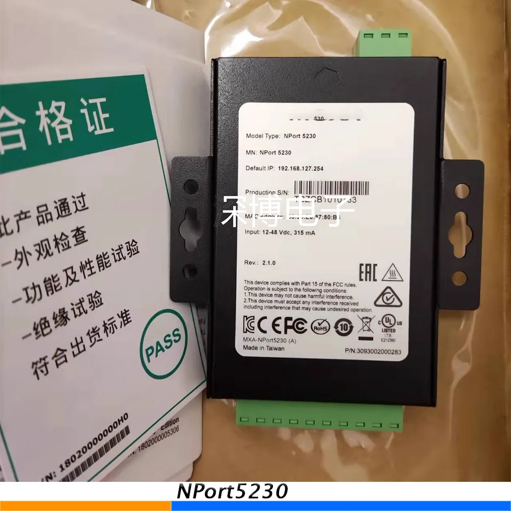 NPort5230 2 Port RS422 485 To Serial Port Service Serial Port