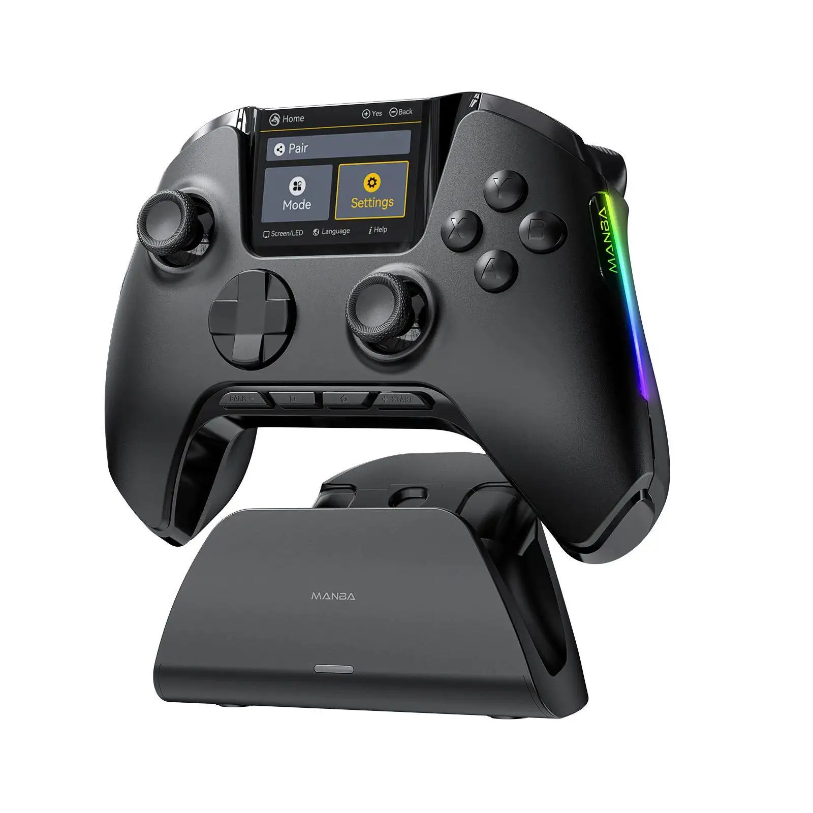 Mamba One V2 Kablosuz Oyun Kumandası iOS/Android/Switch/PC için Hall Etkili Çubuk 1800mAh RGB Işık ve Şarj Ünitesi