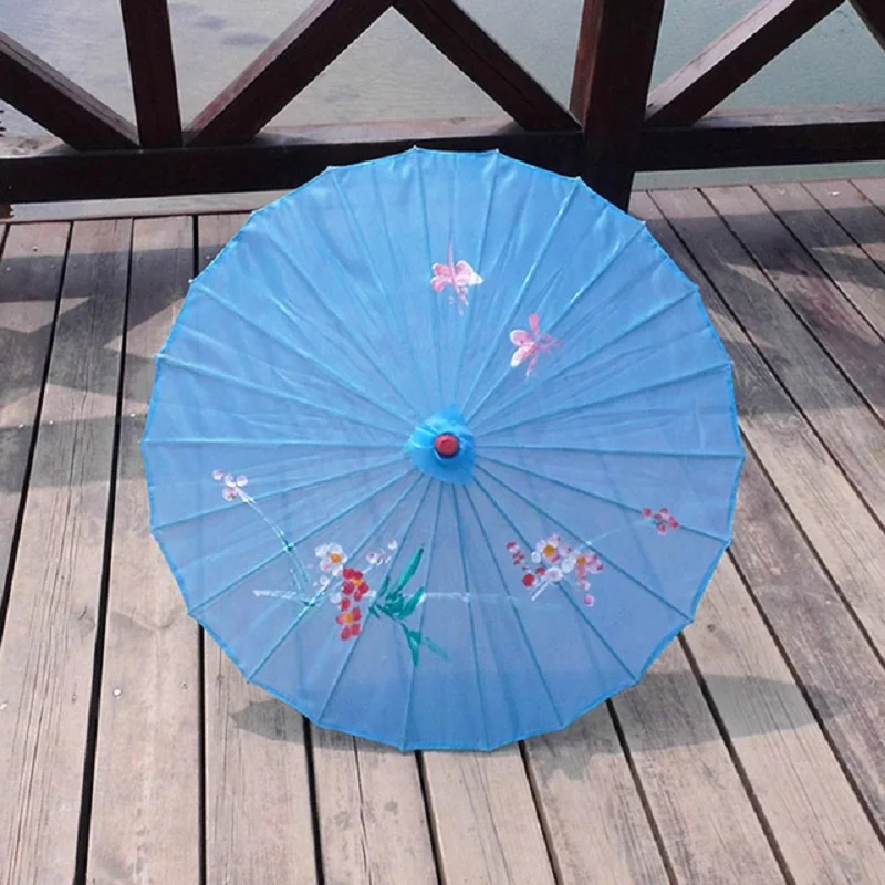 10pcsChinese sztuka bambusowe oprawki jedwabny Parasol zdjęcie ślubne Parasol rekwizyty taneczne jedwab, w stylu Vintage Parasol rekwizyty taneczne ślubny dom Dec