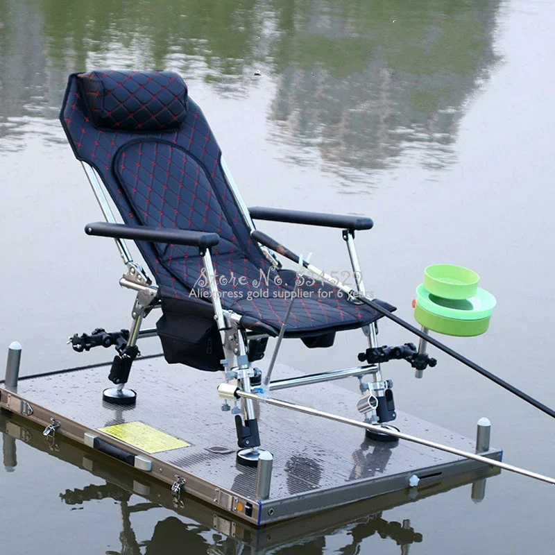Folding Fishing Chair Multi-function Lifting Stool Portable