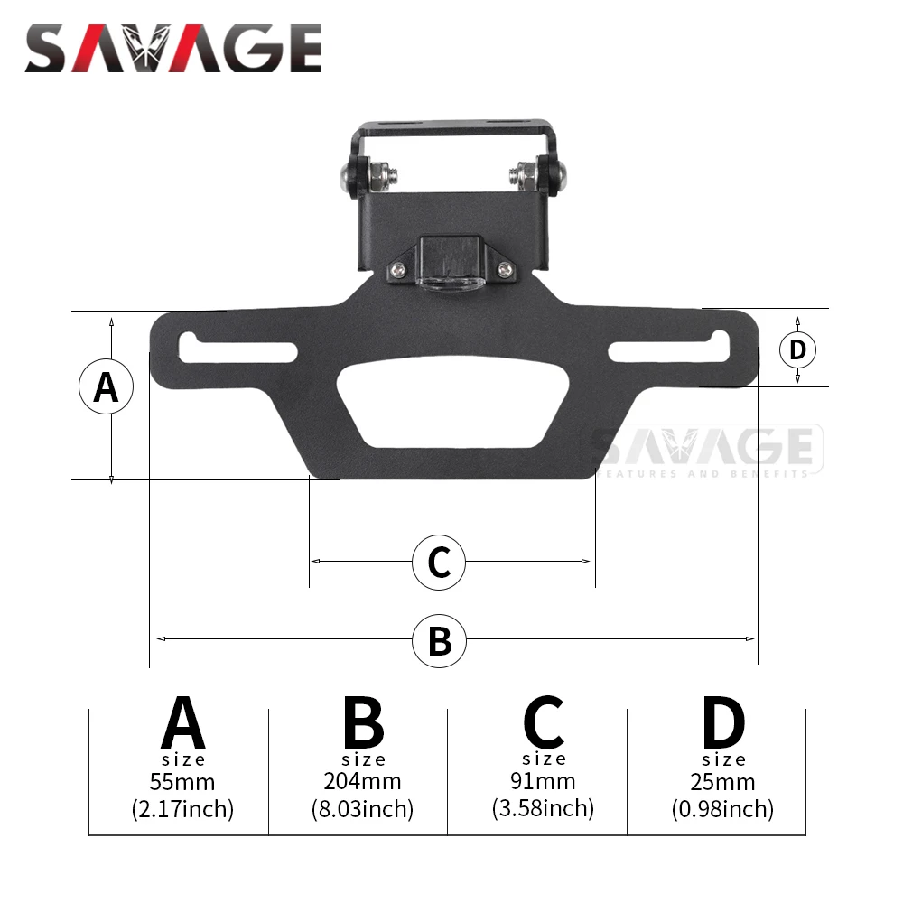 License Plate Holder Motorcycle License Plate Holder LED Light For SUZUKI GSX1300R HAYABUSA 2008-2025 GSX Motorcycle Accessories Tail Tidy Fender Eliminator