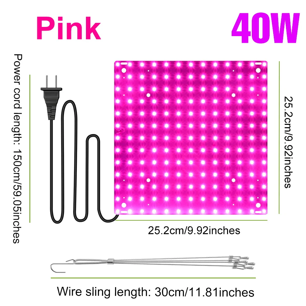 Full Spectrum LED Grow Lights for Indoor Plants and Greenhouses