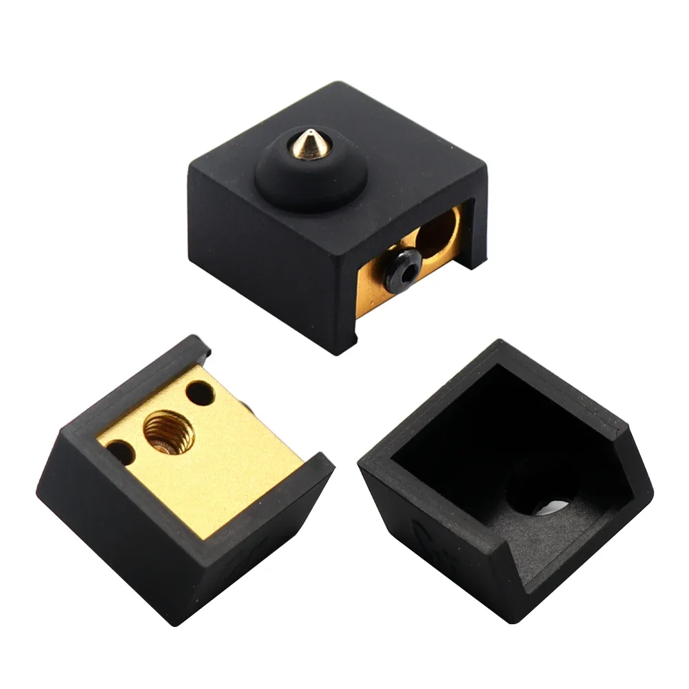 5Pcs 3D Printer MK7 MK8 MK9 Silicone Sock Heater Block Cover for Creality Ender 3/3 Pro/3 V2 Ender 5/5 Plus/5 Pro CR10 Series 3d printer heatsink