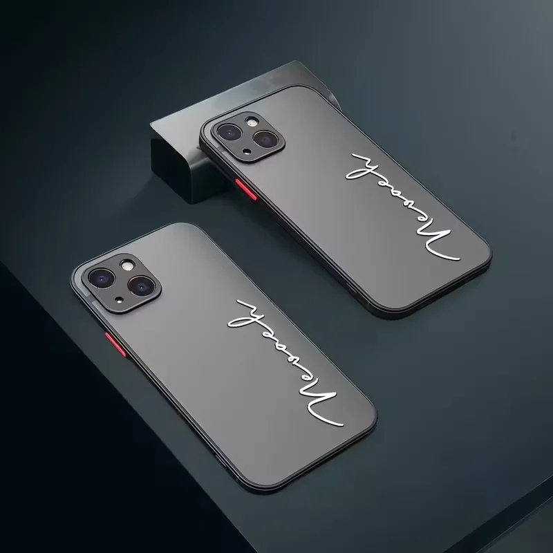 Personalized Customized Name Color Blocking Ultra-thin TPU Phone Case for thumbnail 2