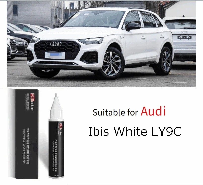 Riparazione Vernice Per Graffi Adatto Per Audi Ibis White Ly9C Glacier White Ls9R Tplatinum Lx1Y Vernice Per Riparazione Graffi Con Penna Touch-Up