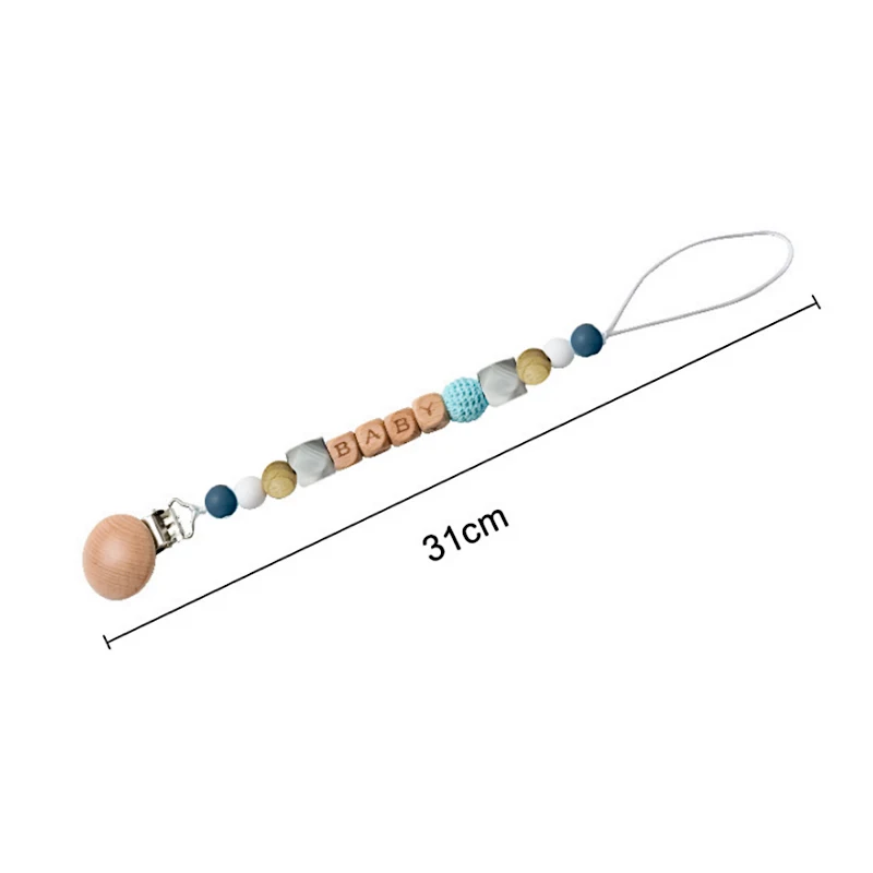 1 PCS Baby Pacifier Clip Childrens Soothing Toys Silicone Pacifier Chain