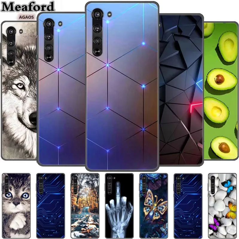 Silicone Soft TPU Animal Design Shockproof Phone Case - Wolf Theme