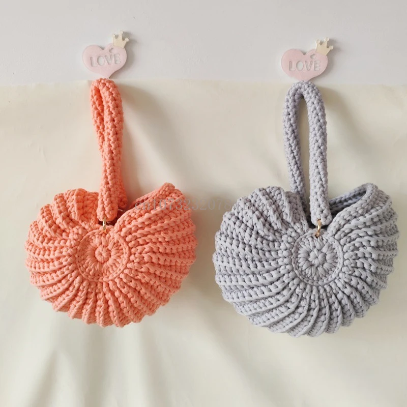 Borsa Pillow Borsa A Conchiglia Borsa A Tracolla All'uncinetto A