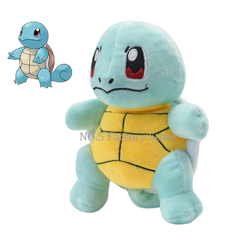 2023 Hot 8''22Cm Squirtle Peluche Toys Pokemon Kawaii Standing Squirtle Peluche Cartoon Anime Dolls For Kids Christmas Gift