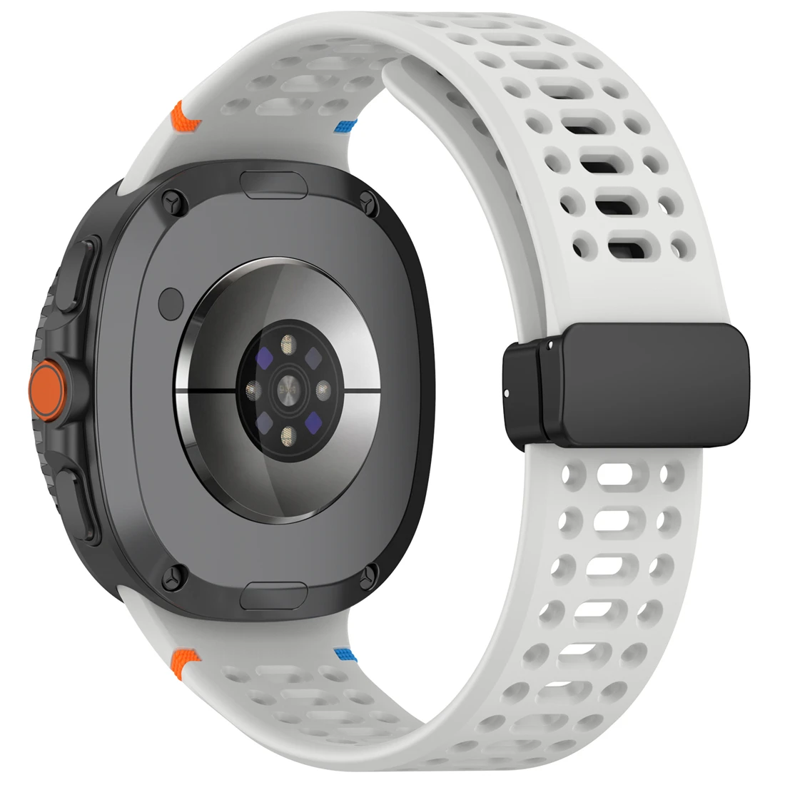 Breathable Magnetic Silicone Sport Watch Band - Lightweight and Unisex Design