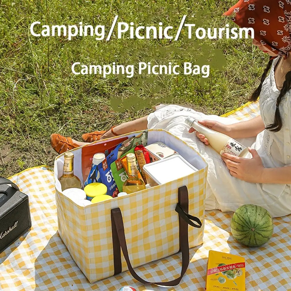 

Pack Tote Pouch Picnic Supplies Thermal Insulated Cooler Box Camping Picnic Bag Camping Food Storage Bag Food Hand Bags