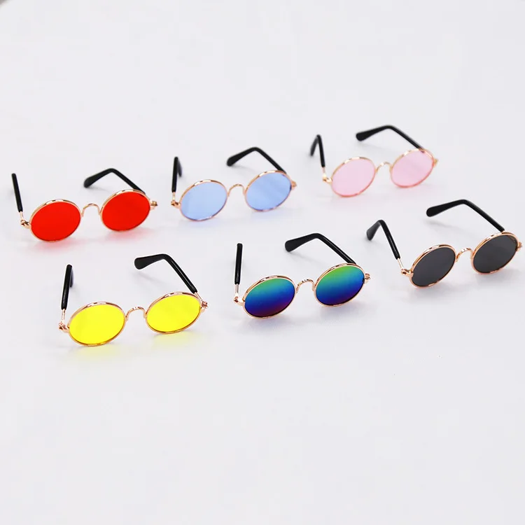 Gafas de sol redondas Retro para mascotas, accesorios para fotos, productos para mascotas - Imagen 4