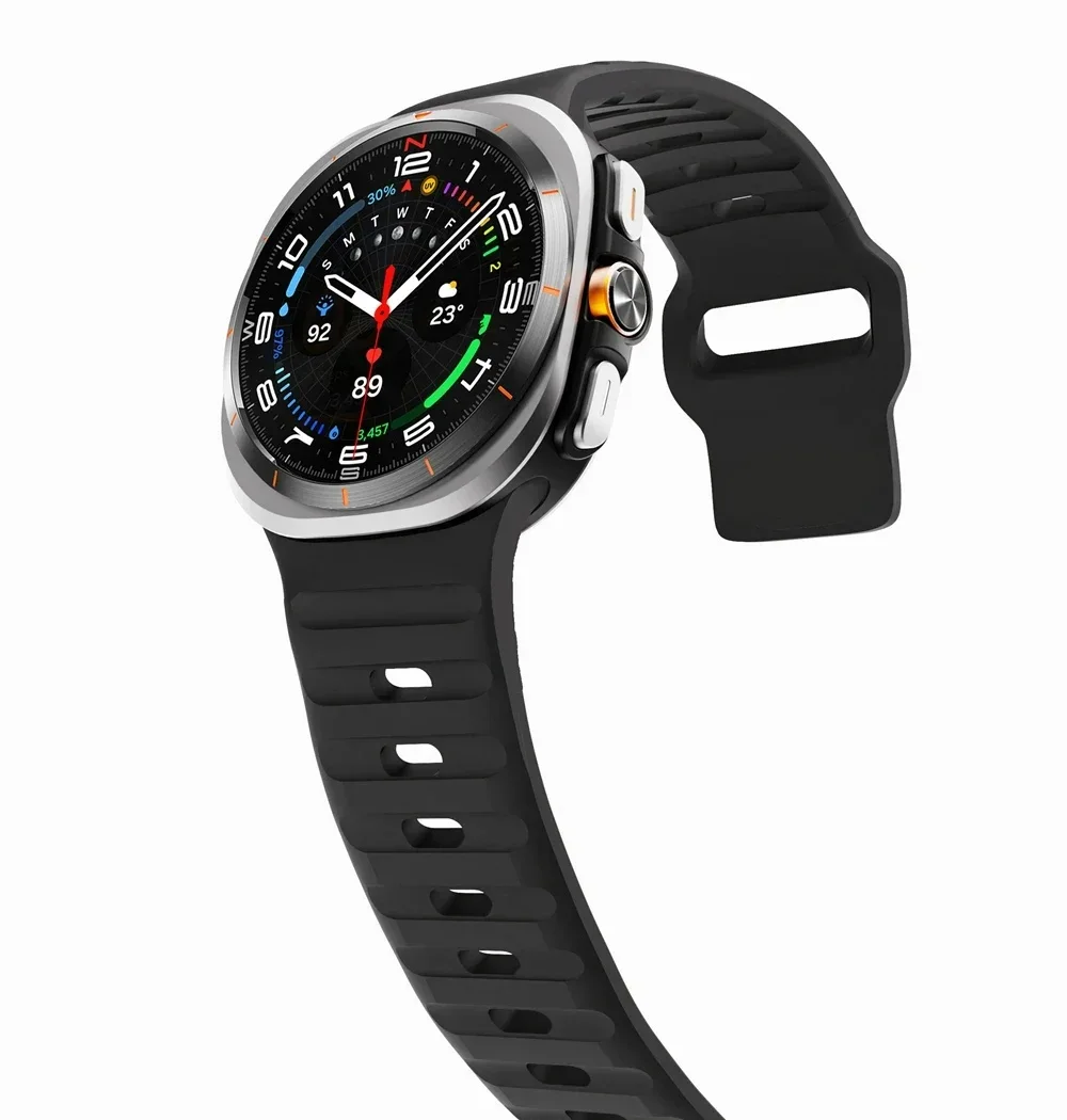 Ultra Wide Silicone Sports Strap - Premium Watch Band Accessory