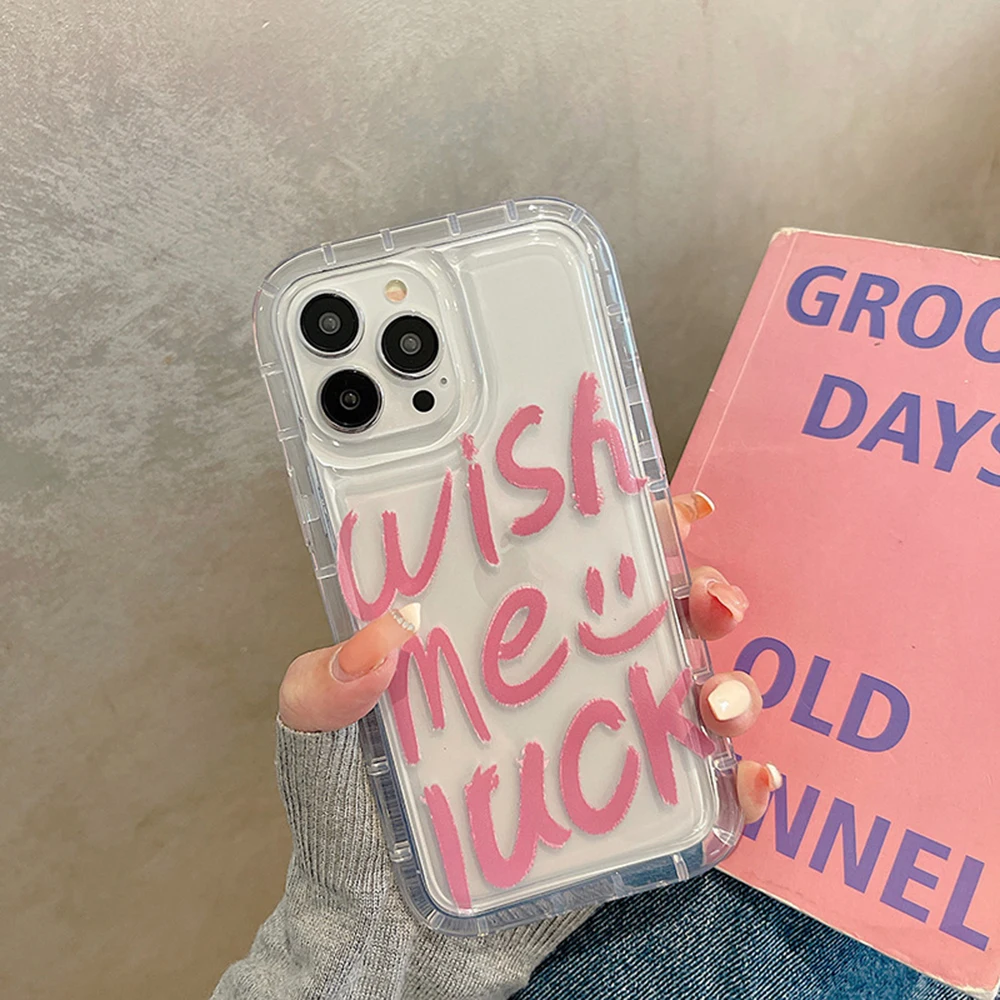 Wish Me Luck Case Per Iphone 11 Cover Iphone 13 15 Pro Max 12 14 Xr 7 8 Plus X Xs Se 14Promax Paraurti Fundas In Silicone Trasparente