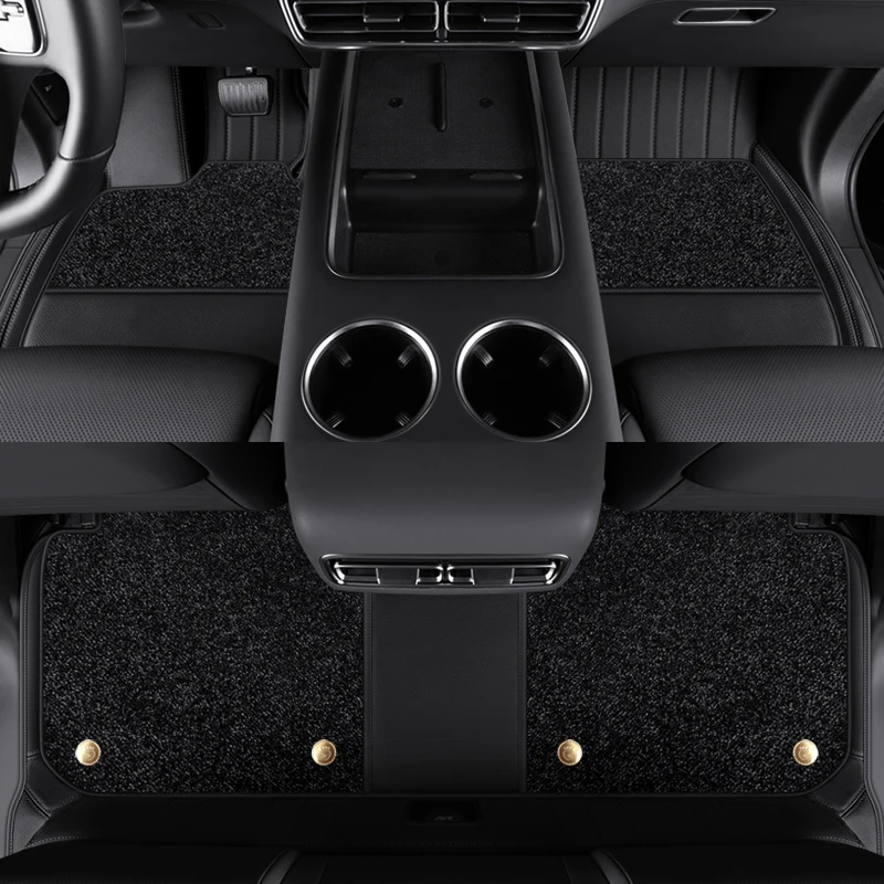맞춤형 자동차 액세서리 가죽 소가죽 바닥 매트 인테리어 친환경 소재 리샹 L8 L9 원 메가 6인승 7인승 풋 매트