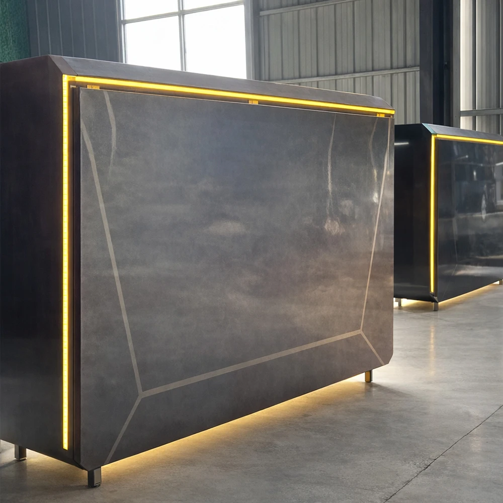 ชุดครัวกลางแจ้งพรีเมียมแบบกำหนดเองได้ พร้อมเตาบาร์บีคิวสุดหรู ตู้เย็น อ่างล้างจาน สเตนเลสสตีล สำหรับสวน 1