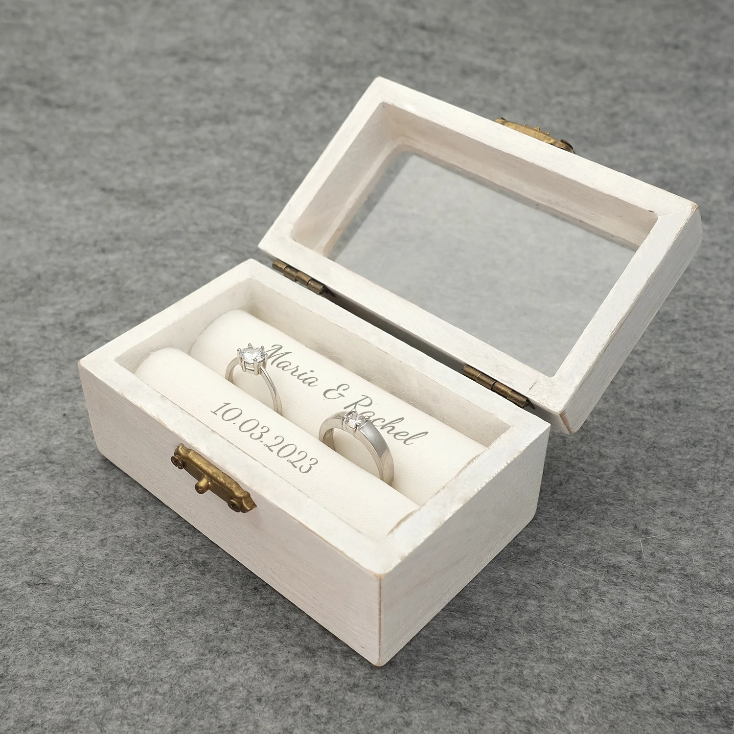 Wedding Ring Box Personalised Engagement Ceremony Box