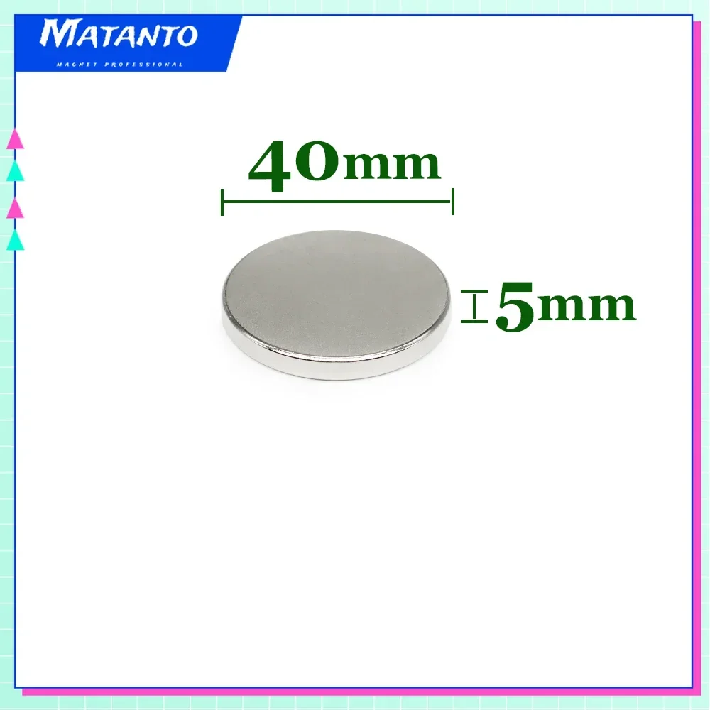 

10 шт., Круглые неодимовые магниты 40x5 40x10 40x15 40x20, 40X5 мм