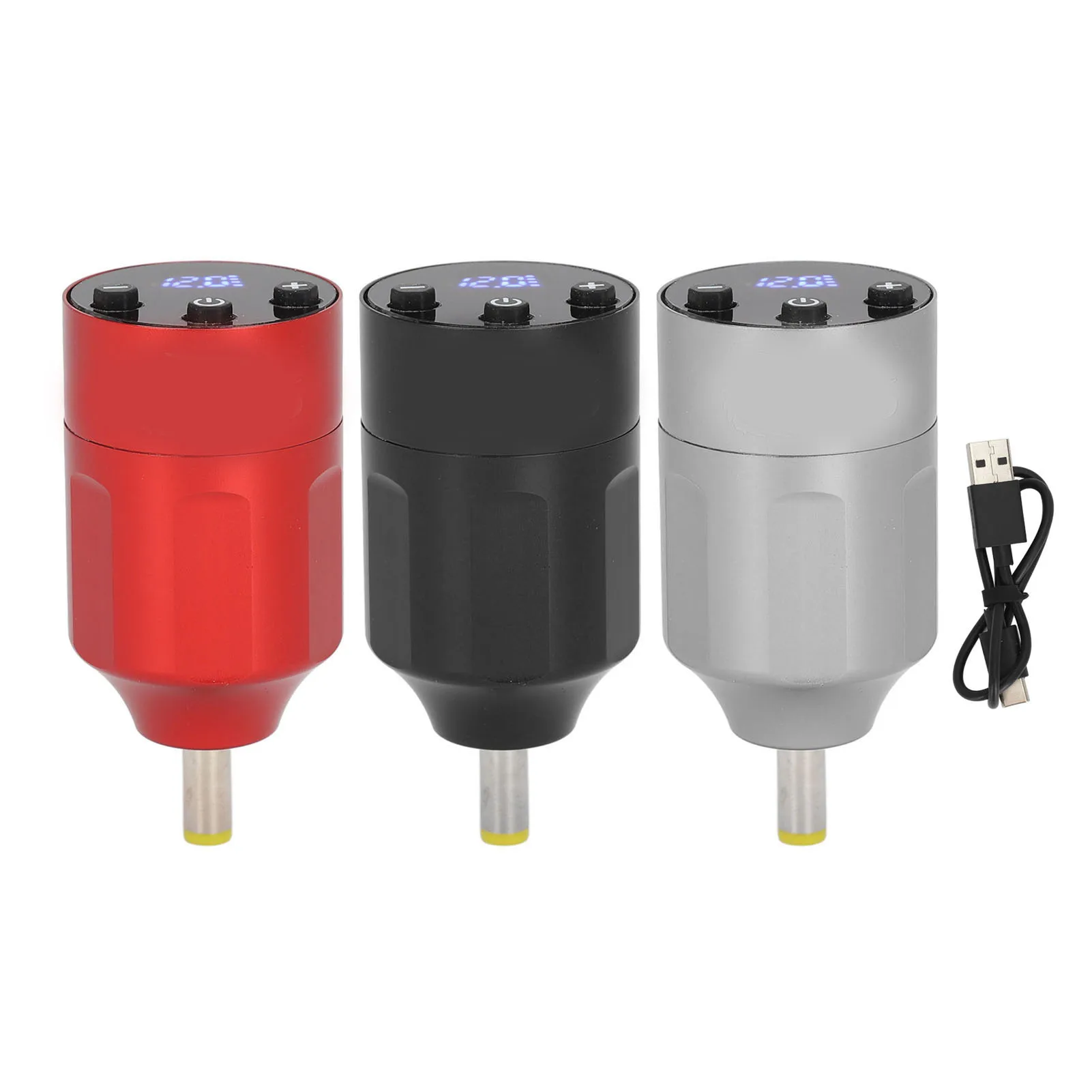 Wireless Tattoo Machine Battery Power Supply DC Interface 1300mAh Capacity LED Screen Tattoo supplies