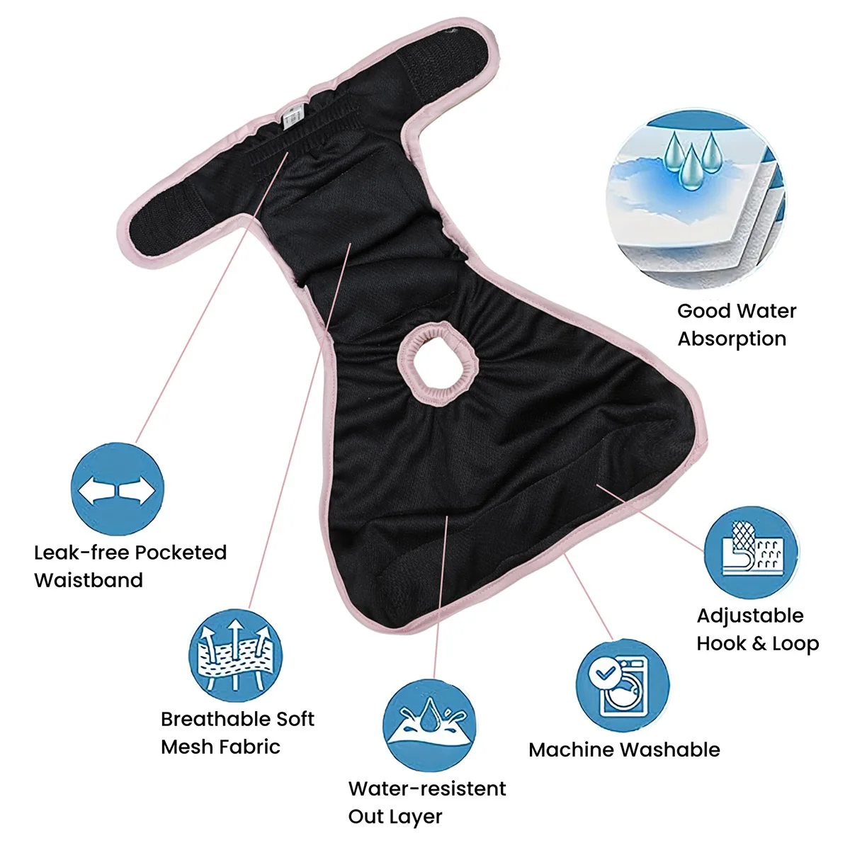 Washable Belly Band Female Dog Diaper Pet Diapers dog diapers,dog nappies
