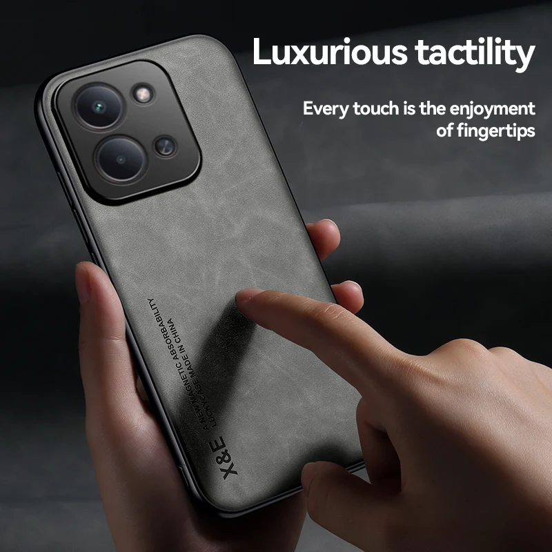 Luxurious Sheepskin Phone Case with Magnetic Closure