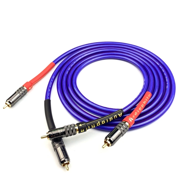 Audiophile Rca Cable Van Den Hul Linea Di Interconnessione Audio Hifi Placcata In Argento