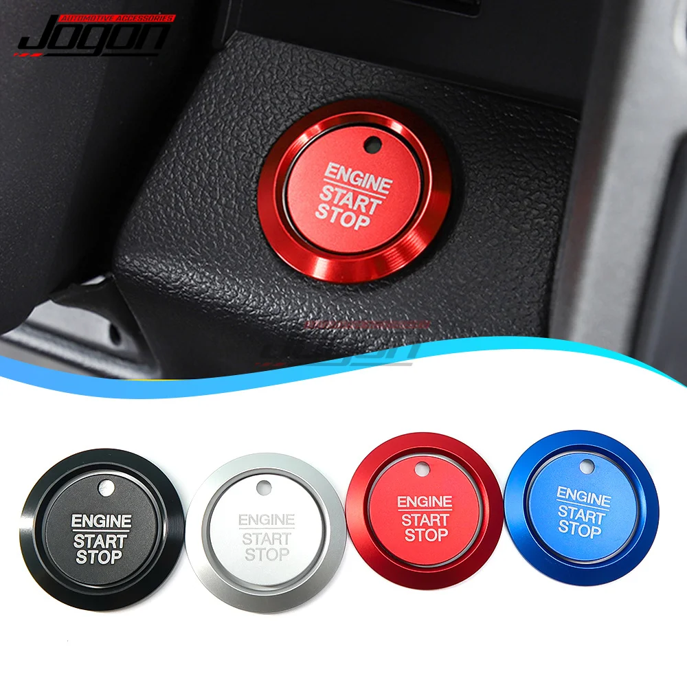 

Для Ford F150 F-150 Kuga Focus MK4 Fiesta ST кнопка запуска и остановки двигателя автомобиля, крышка кнопки зажигания, нажимная крышка, аксессуары для звонка